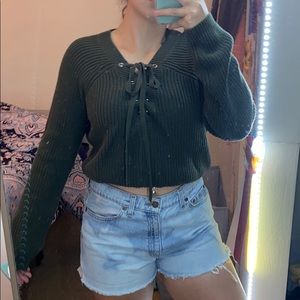 (2 for $30) Kendall and Kylie Cropped Sweater